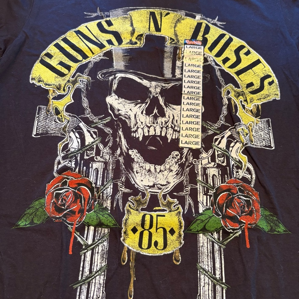 Guns N' Roses Graphic T-Shirt - Black Large NWT